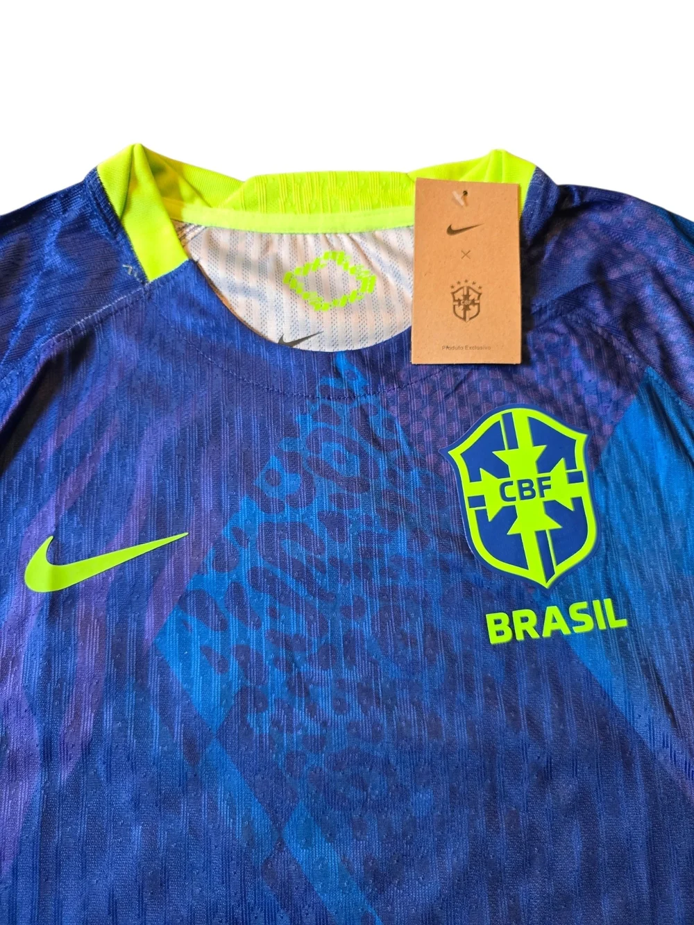 Nike Dri-FIT ADV Brazil CBF Soccer Jersey Blue/Green Size 2XL
